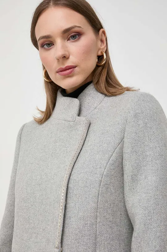 grigio Morgan cappotto in lana