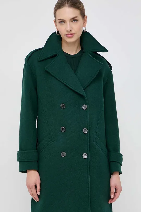 зелений Пальто з домішкою вовни Morgan