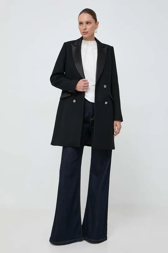 Vlnený kabát Morgan čierna