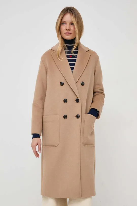 коричневый Пальто с примесью шерсти MAX&Co. Женский