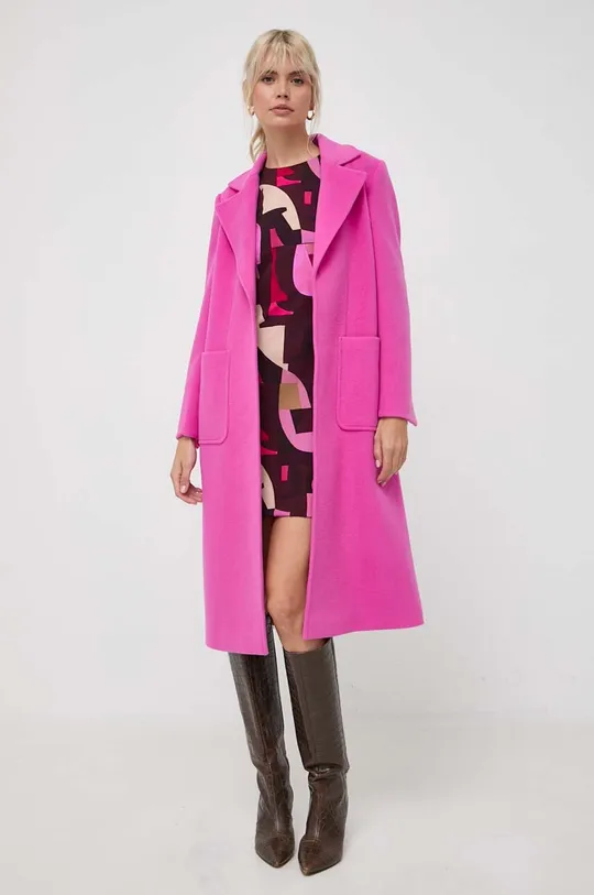 ροζ Μάλλινο παλτό MAX&Co. Γυναικεία