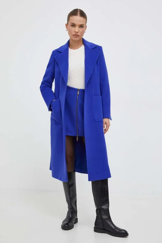 Μάλλινο παλτό MAX&Co. μπλε