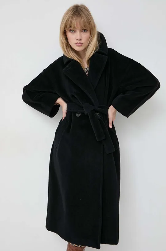 μαύρο Μάλλινο παλτό Marella