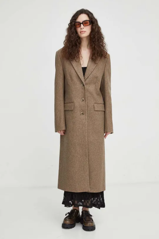 коричневий Вовняне пальто Remain Жіночий