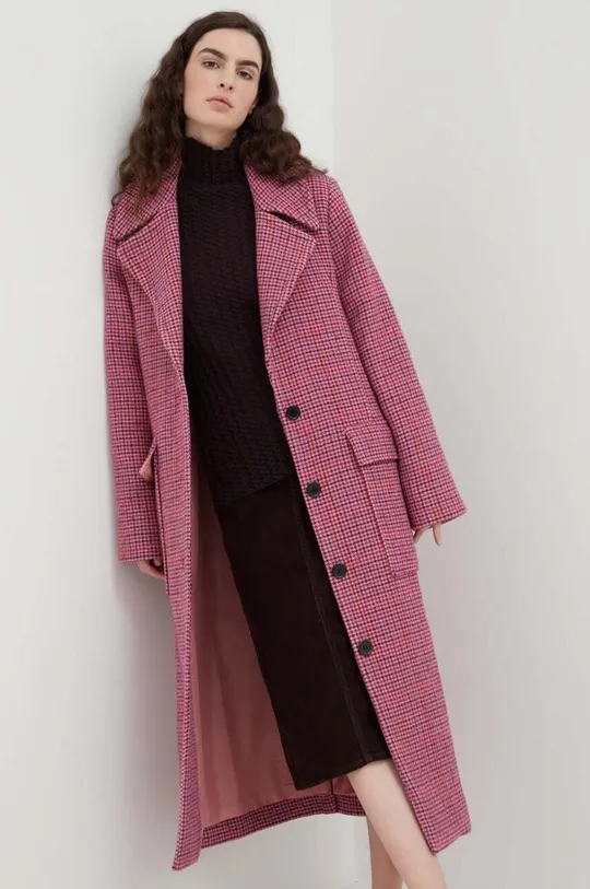 рожевий Пальто з домішкою вовни Lovechild Жіночий