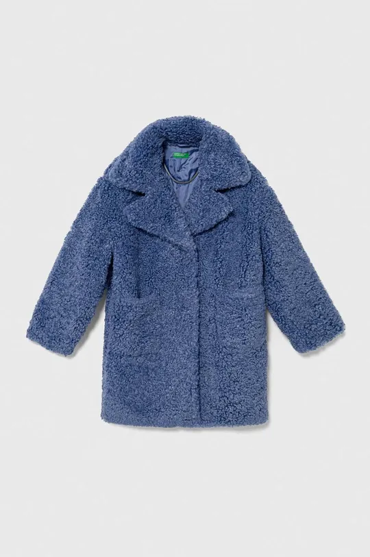 modrá Detský kabát United Colors of Benetton Dievčenský