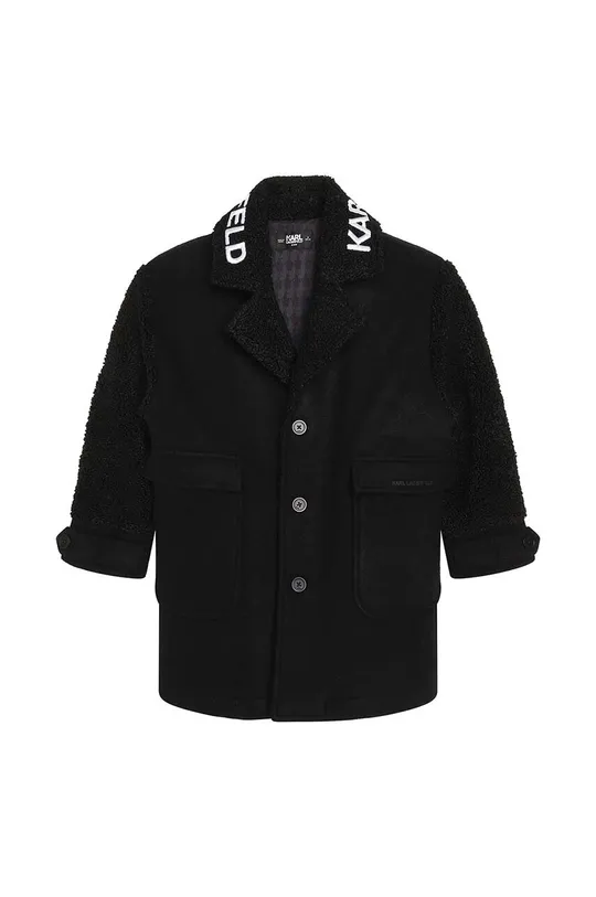 Detský kabát Karl Lagerfeld čierna