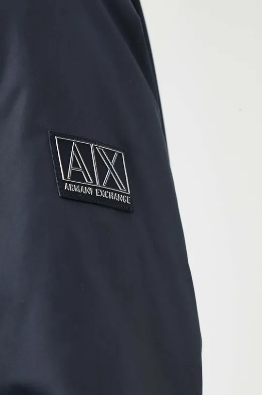 Armani Exchange płaszcz z domieszką wełny