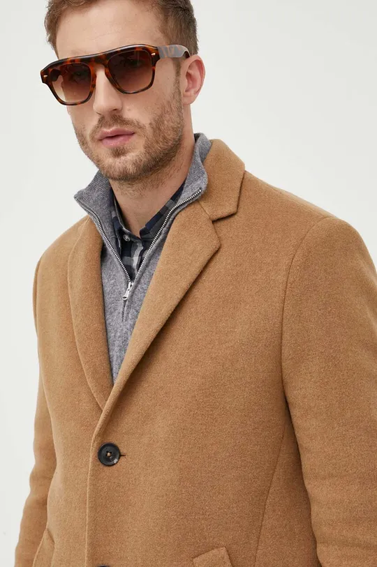 коричневый Шерстяное пальто Tommy Hilfiger