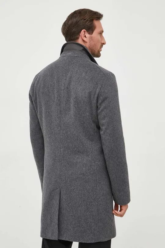 Шерстяное пальто BOSS Основной материал: 80% Новая шерсть, 20% Полиамид Подкладка: 100% Вискоза Другие материалы: 100% Полиэстер