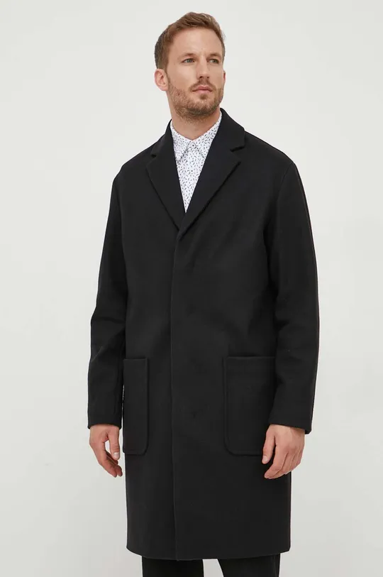 Μάλλινο παλτό Calvin Klein Κύριο υλικό: 79% Μαλλί, 21% Πολυαμίδη Φόδρα: 52% Πολυεστέρας, 48% Βισκόζη
