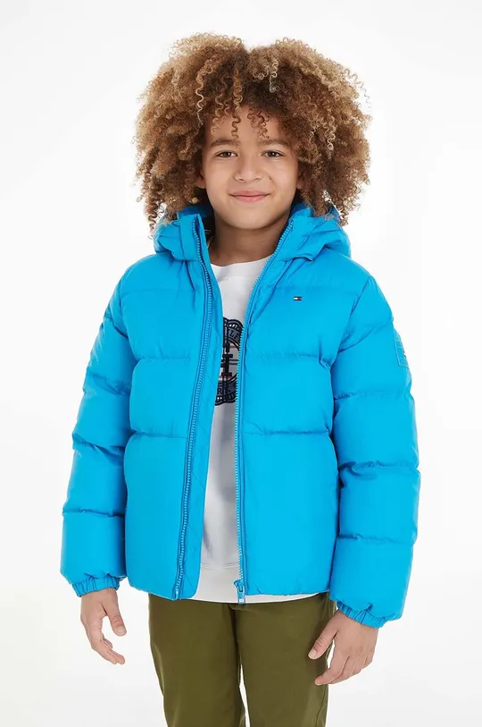 μπλε Παιδικό μπουφάν με πούπουλα Tommy Hilfiger Για αγόρια