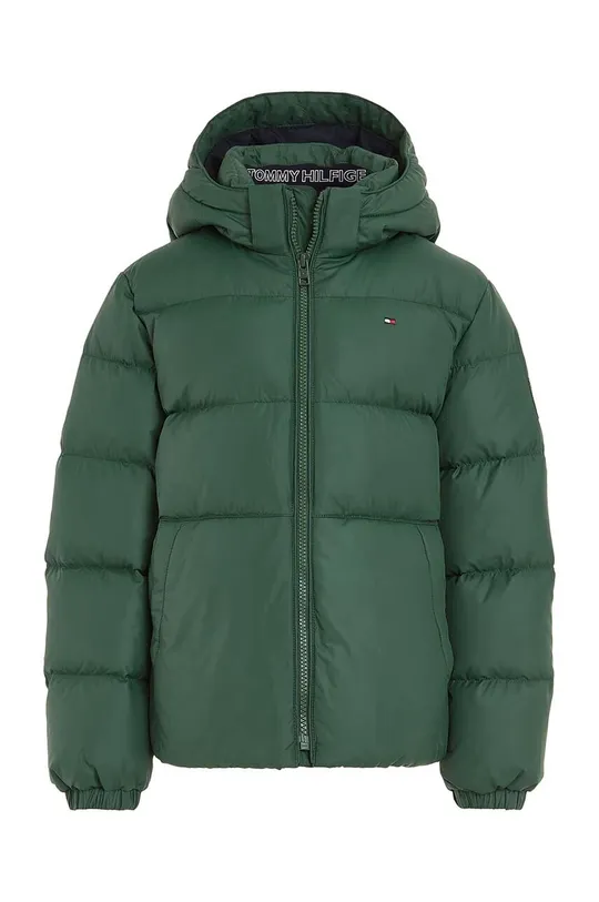зелений Дитяча пухова куртка Tommy Hilfiger Для хлопчиків