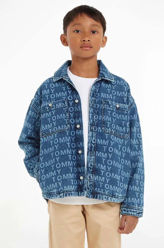 μπλε Παιδικό τζιν μπουφάν Tommy Hilfiger Για αγόρια