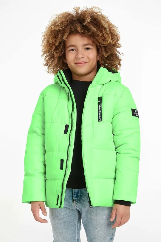 zielony Calvin Klein Jeans kurtka Chłopięcy