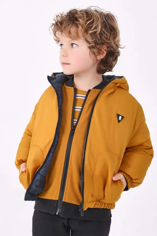 бежевый Детская двусторонняя куртка Mayoral Для мальчиков