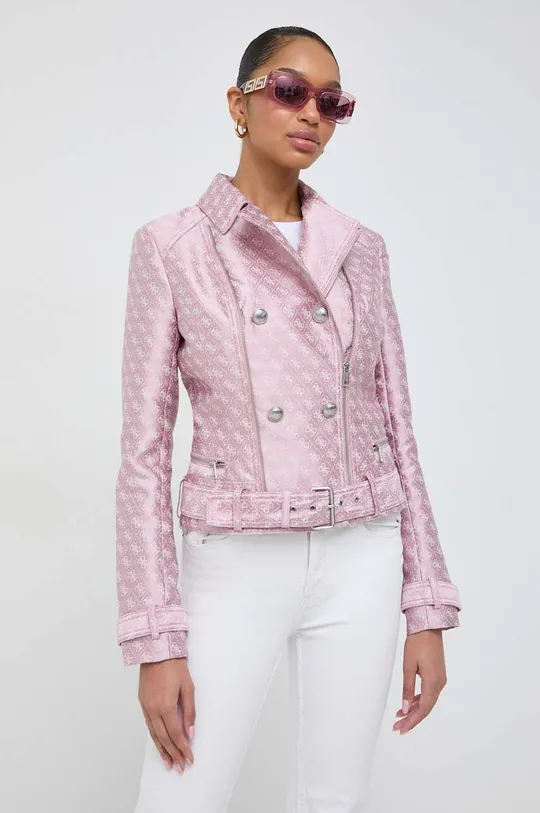 roza Biker jakna Guess Ženski
