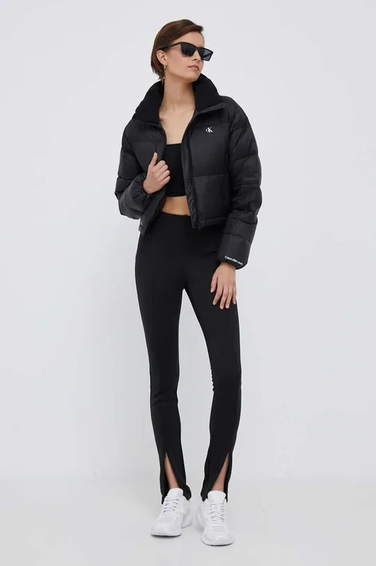 Пухова куртка Calvin Klein Jeans чорний