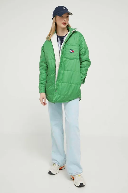 зелений Двостороння куртка Tommy Jeans Жіночий
