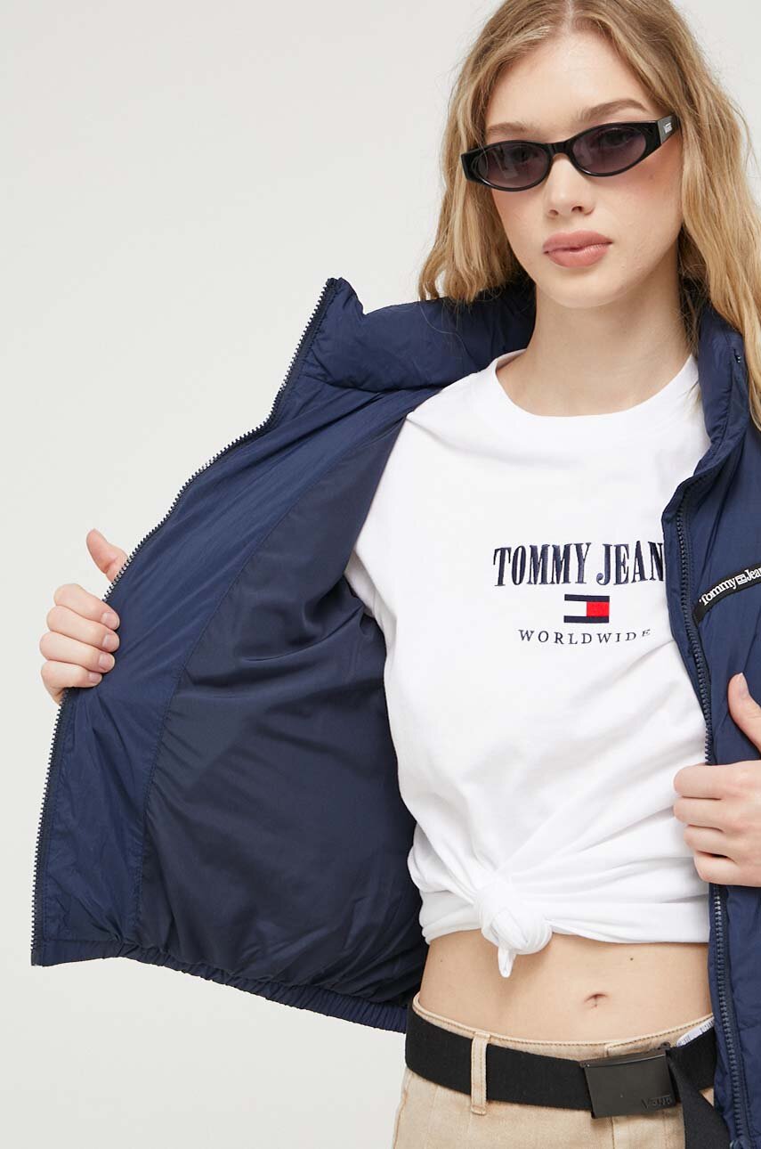 Куртка Tommy Jeans жіноча колір синій зимова oversize | ANSWEAR.ua
