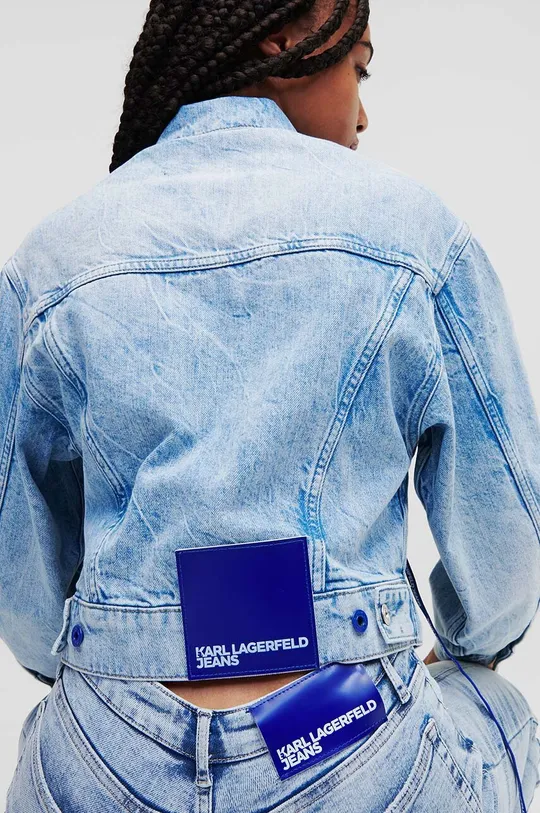 Τζιν μπουφάν Karl Lagerfeld Jeans μπλε