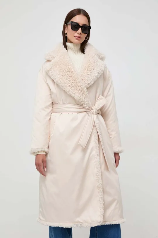 Obojstranný kabát Elisabetta Franchi béžová