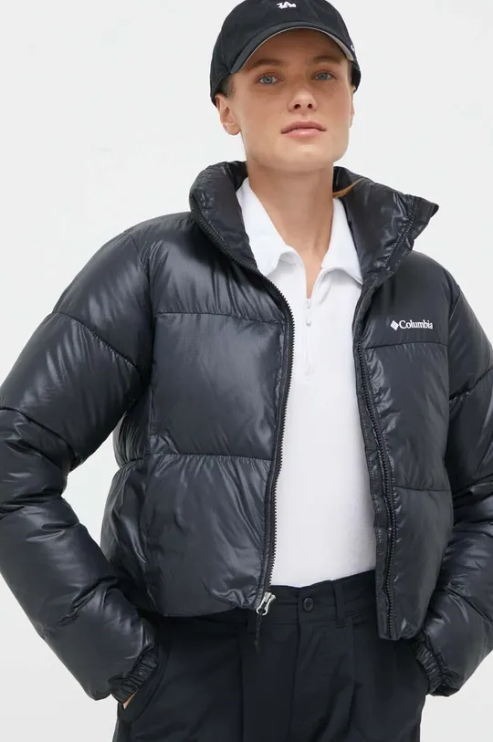 negru Columbia geacă Puffect Cropped Jacket De femei