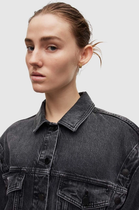 Bunda a vesta AllSaints 2in1 Chlo Denim čierna