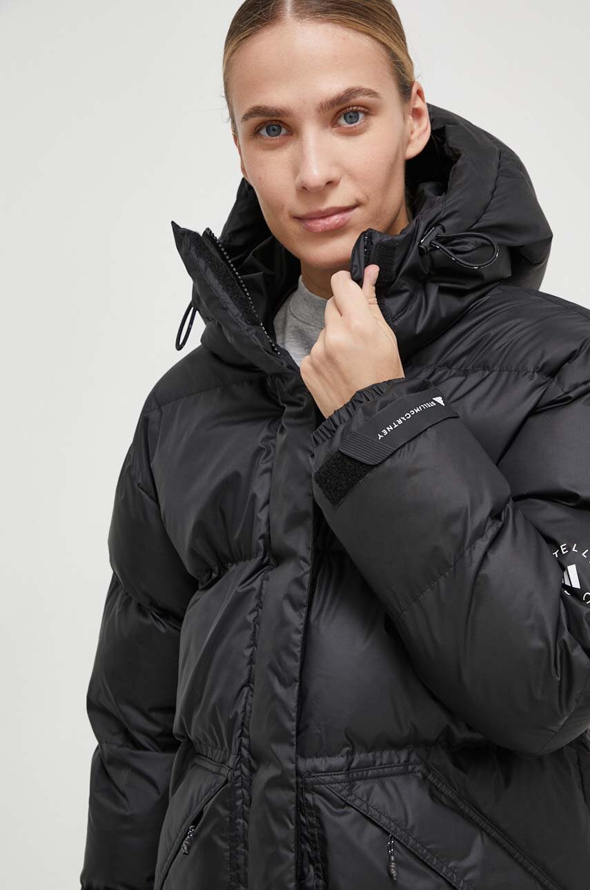 Куртка adidas by Stella McCartney жіноча колір чорний зимова oversize ...