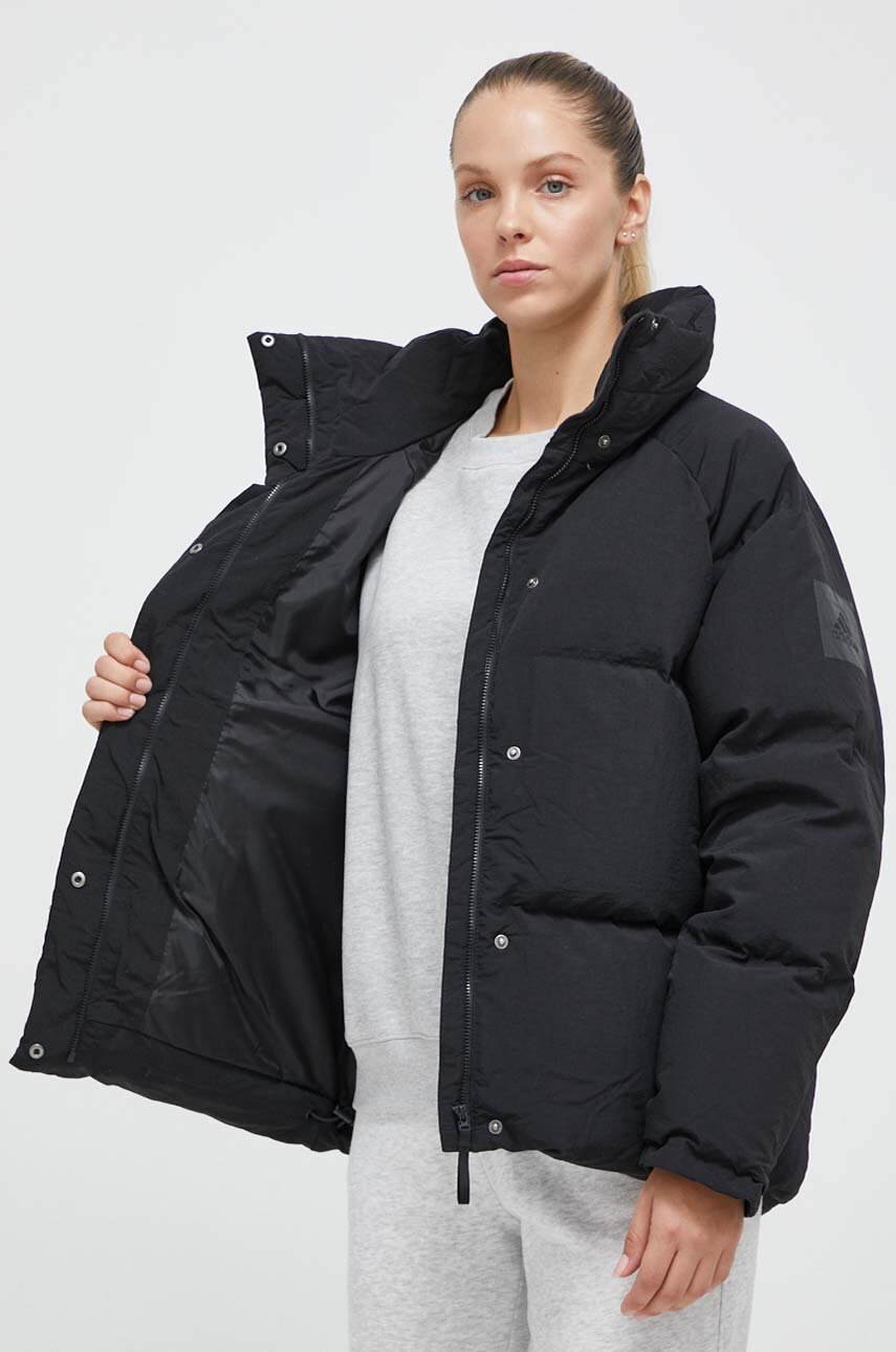 Пуховая куртка adidas женская цвет чёрный зимняя oversize | ANSWEAR.ua