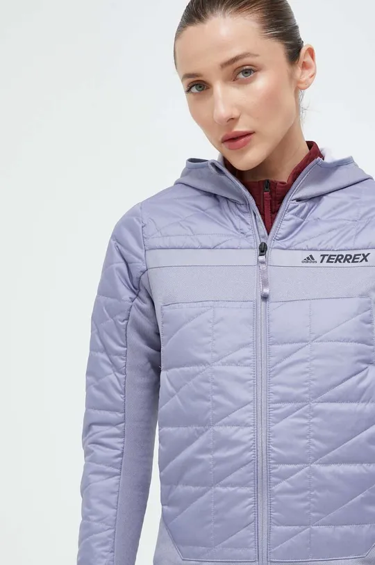 modra Športna jakna adidas TERREX Multi Primegreen Hybrid Ženski