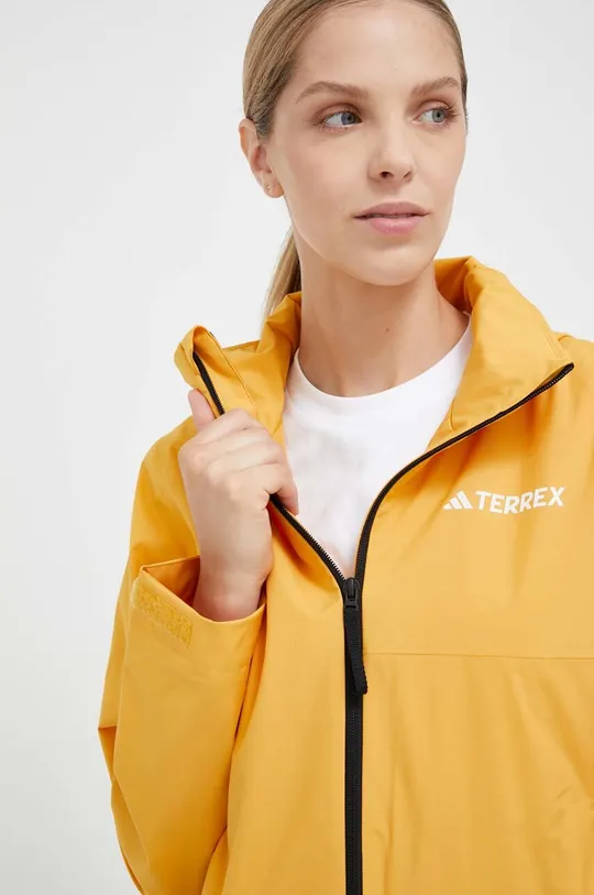 żółty adidas TERREX kurtka przeciwdeszczowa Multi RAIN.RDY Damski