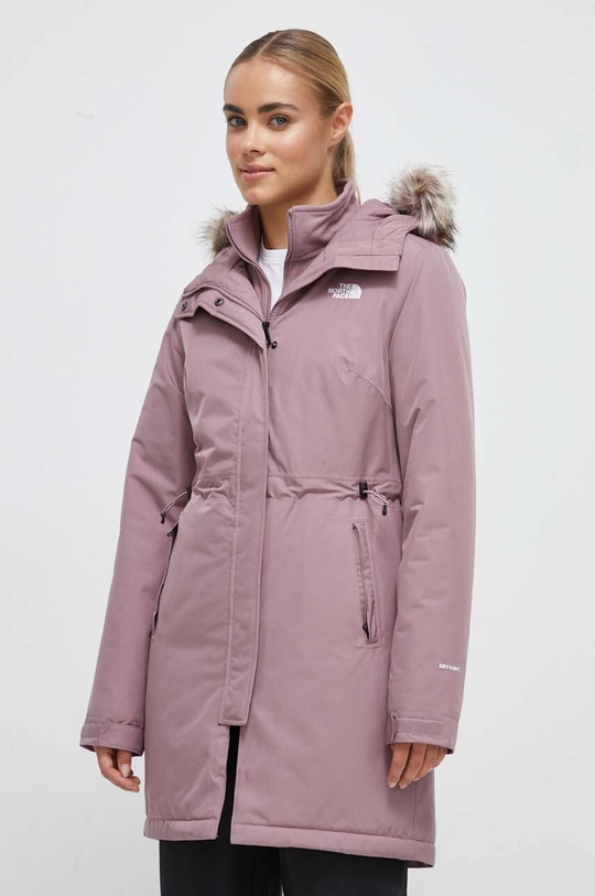 The North Face giacca violetto