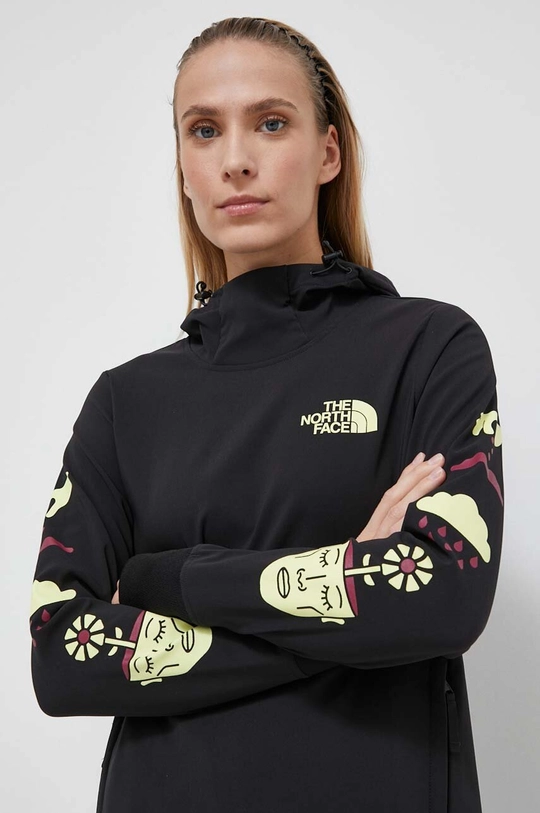 fekete The North Face sportos pulóver Tekno Pullover