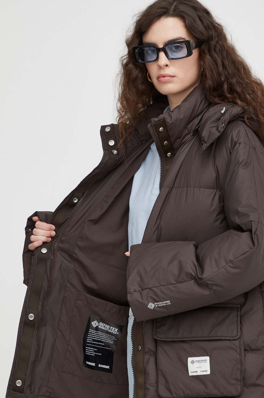 Samsoe Samsoe jacket women's brown color | buy on PRM
