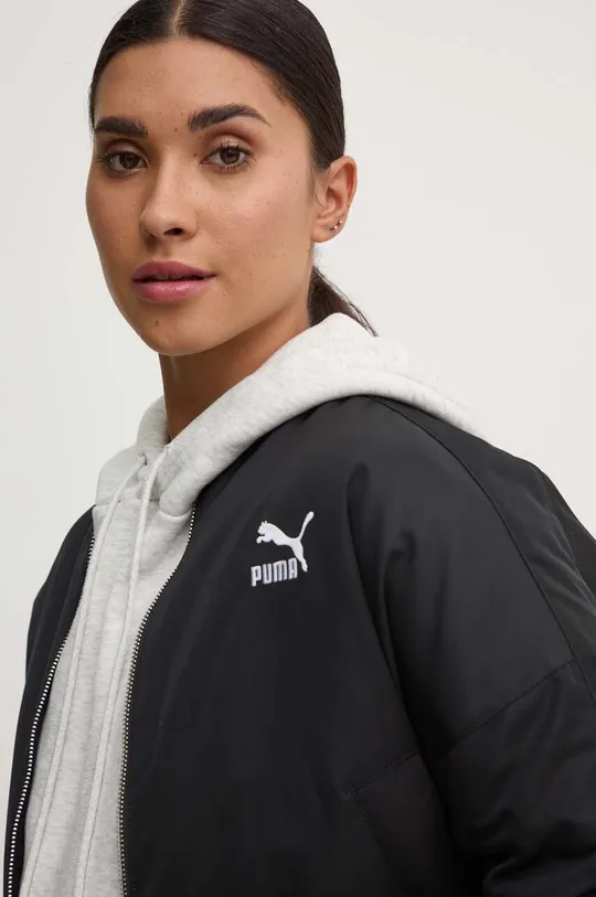 black Puma bomber jacket