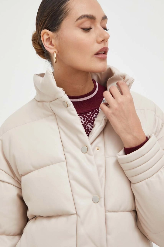 Куртка Guess жіноча колір бежевий зимова | ANSWEAR.ua