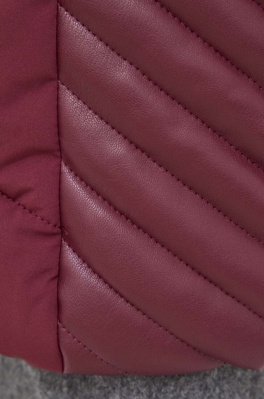 Guess kurtka damska kolor bordowy przejściowa | Answear.com