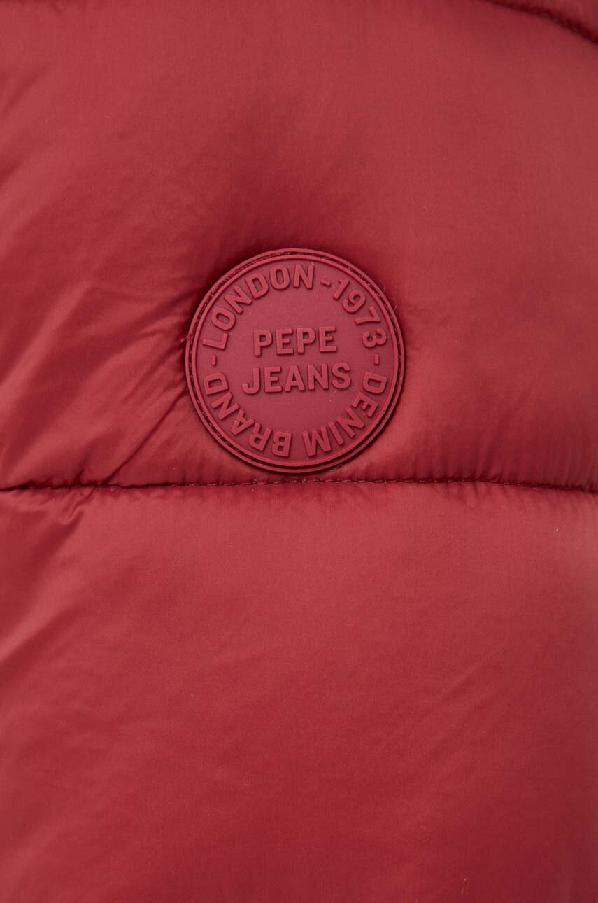 Куртка Pepe Jeans женская цвет бордовый зимняя | ANSWEAR.ua
