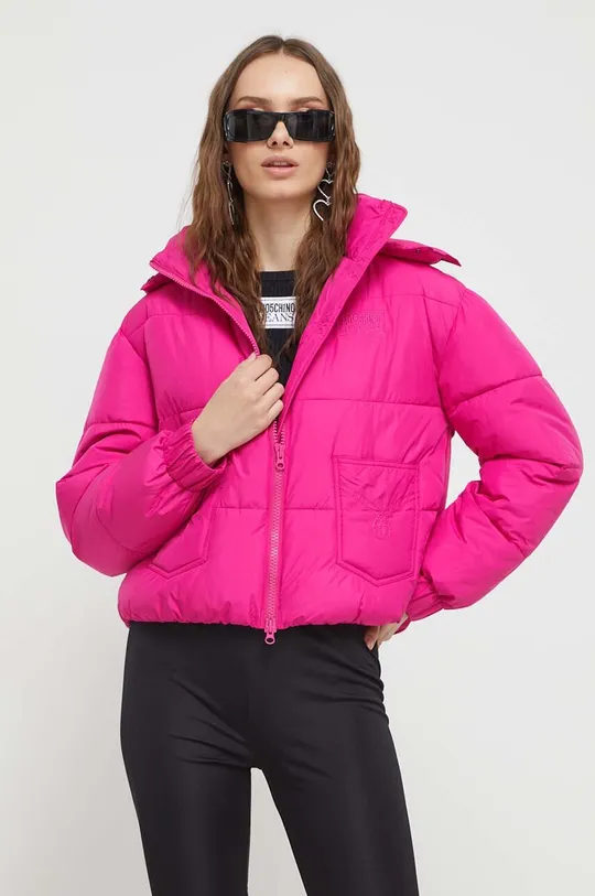 Moschino Jeans rövid kabát rózsaszín