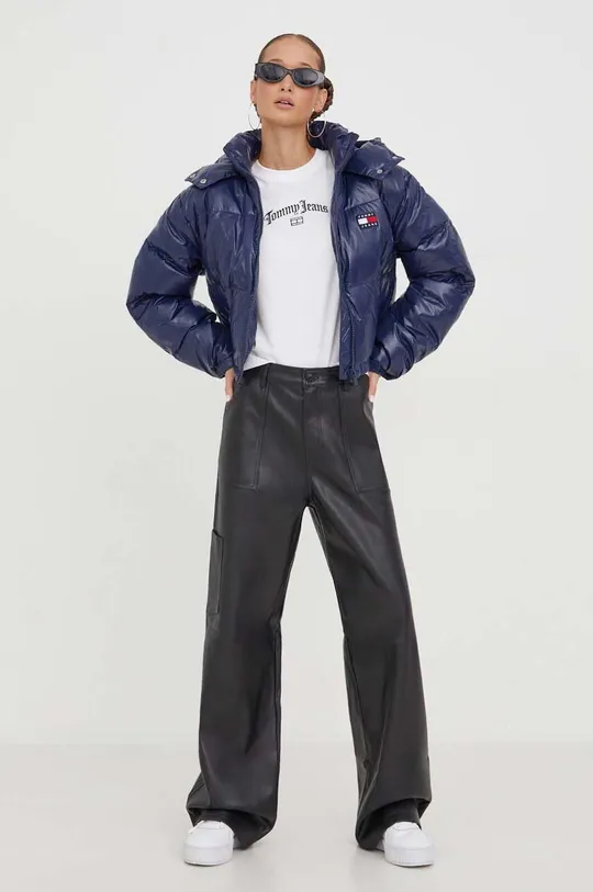 Pernata jakna Tommy Jeans mornarsko plava