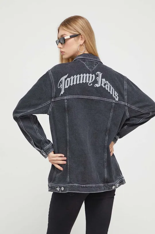 μαύρο Τζιν μπουφάν Tommy Jeans Γυναικεία