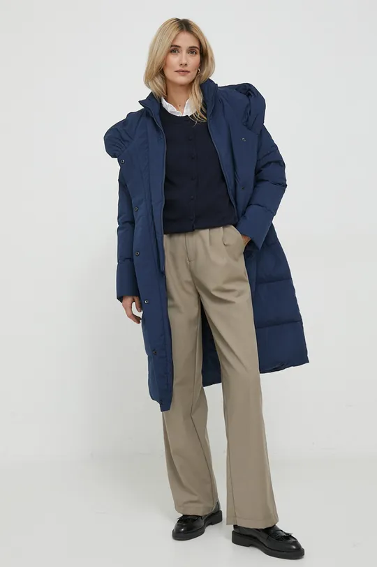 Пуховая куртка Lauren Ralph Lauren тёмно-синий