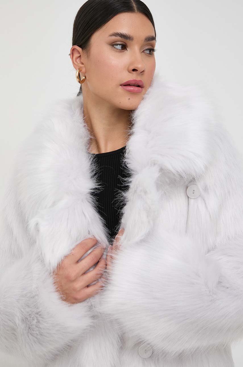 Куртка Patrizia Pepe жіноча колір білий перехідна oversize | ANSWEAR.ua