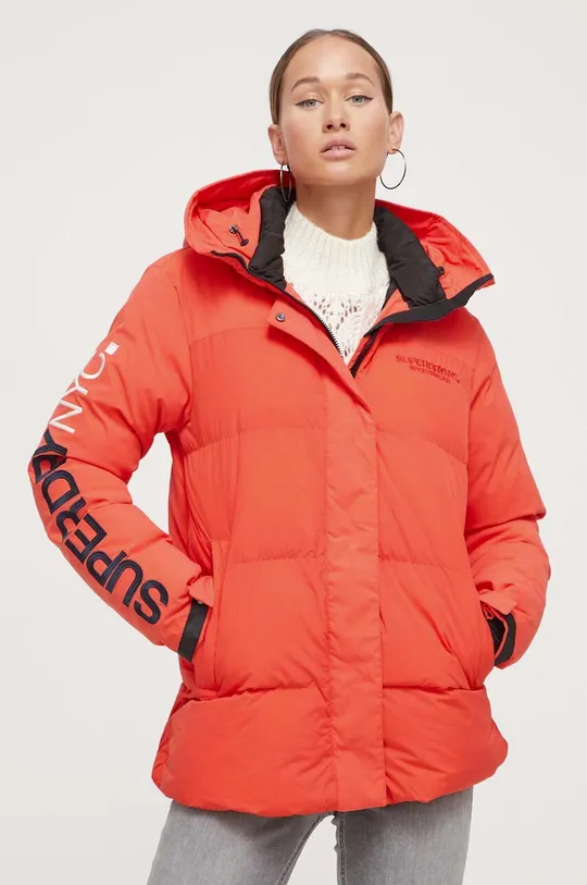 rosso Superdry giacca Donna