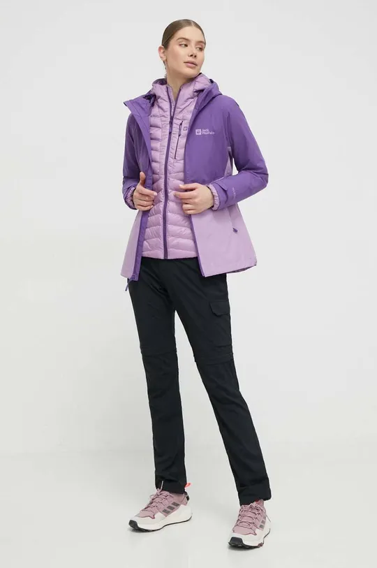 Športna jakna Jack Wolfskin Routeburn Pro vijolična