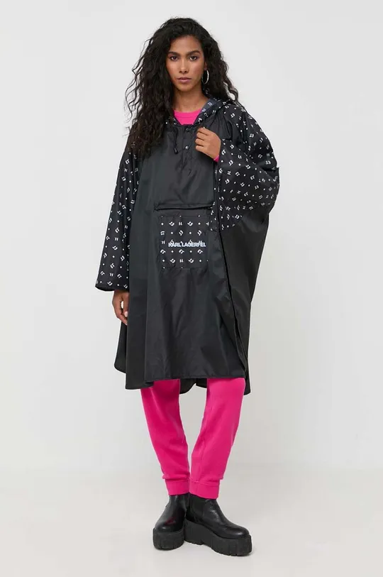 μαύρο Πόντσο βροχής Karl Lagerfeld Γυναικεία