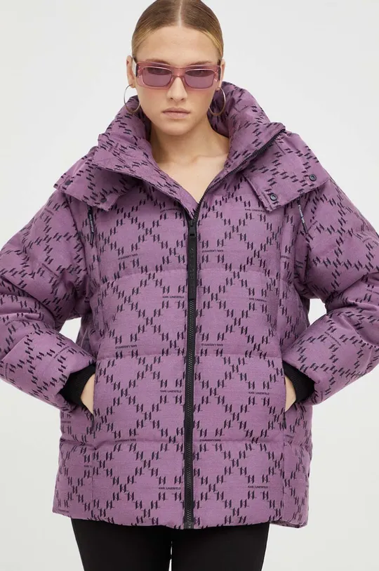 фіолетовий Пухова куртка Karl Lagerfeld Жіночий