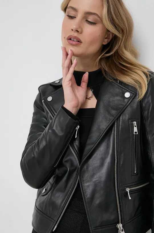 Kožna ramones jakna Karl Lagerfeld Ženski