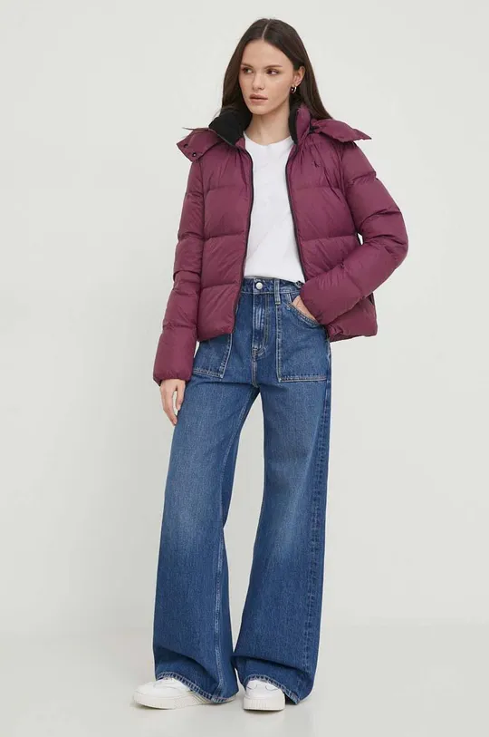 fioletowy Calvin Klein Jeans kurtka puchowa Damski